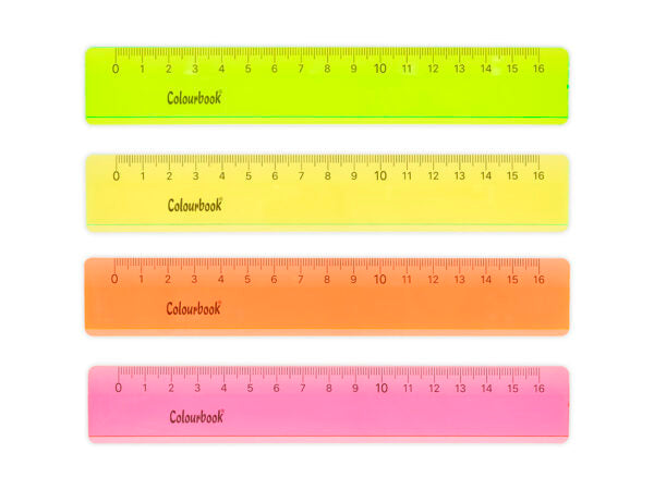 RIGHELLO 16CM FLUO